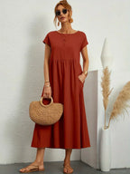 Naomi | Luftiges Maxikleid mit Taschen