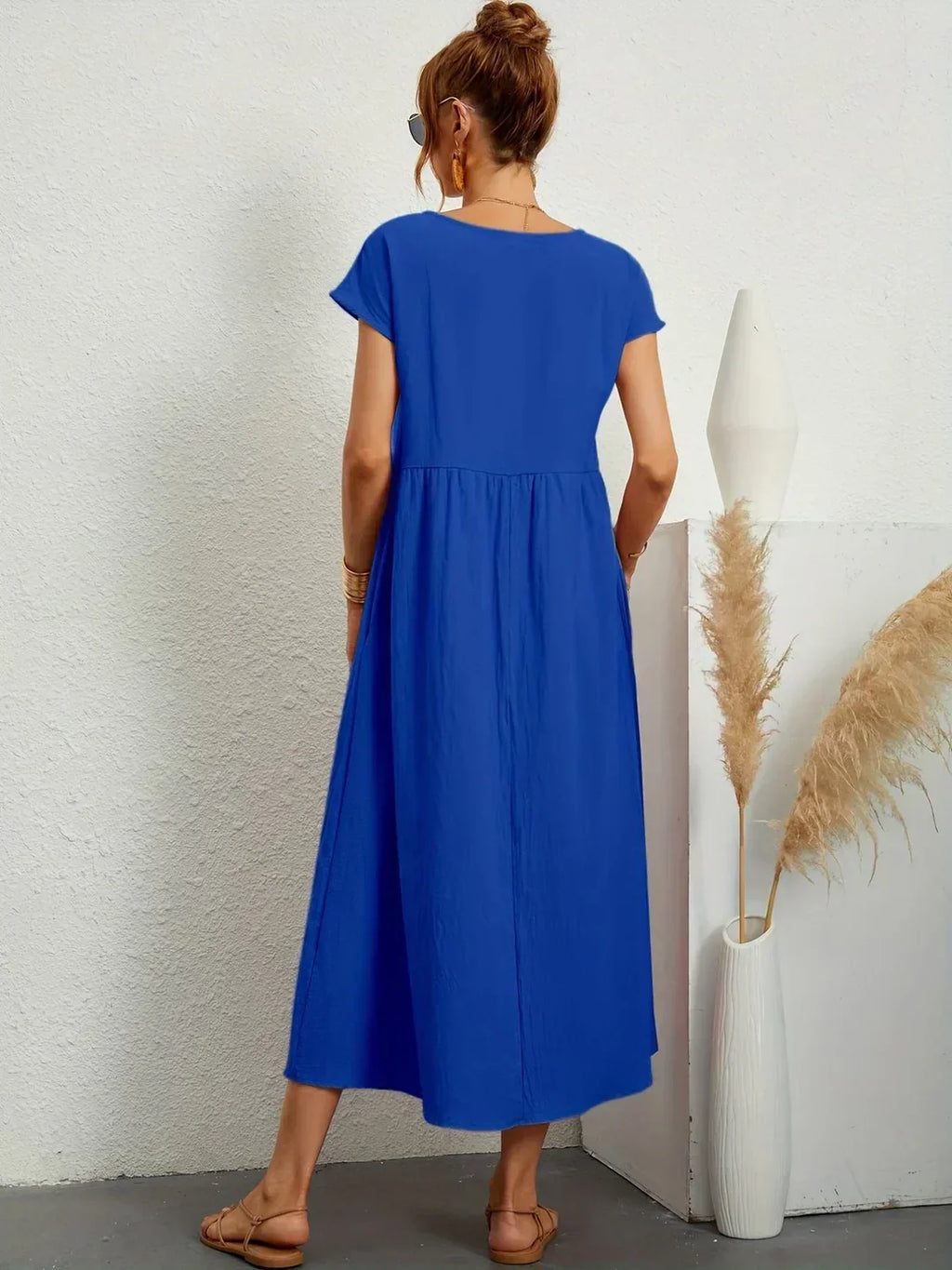 Naomi | Luftiges Maxikleid mit Taschen