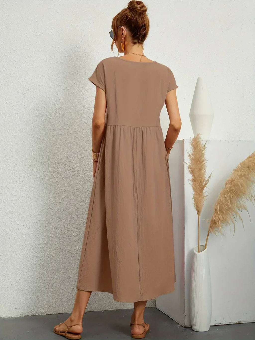Naomi | Luftiges Maxikleid mit Taschen