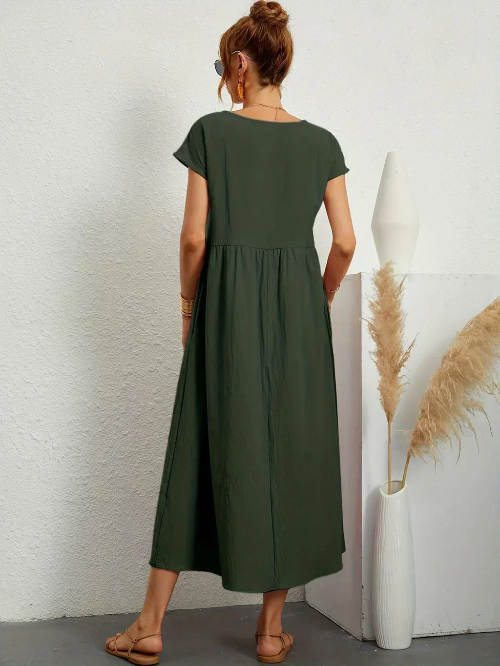 Naomi | Luftiges Maxikleid mit Taschen