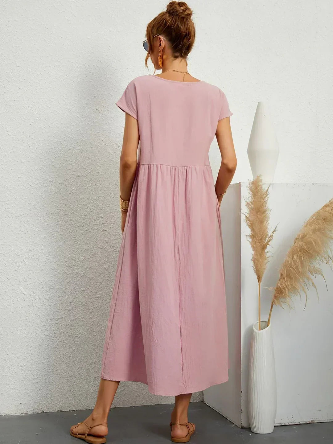 Naomi | Luftiges Maxikleid mit Taschen