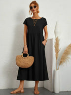 Naomi | Luftiges Maxikleid mit Taschen