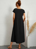 Naomi | Luftiges Maxikleid mit Taschen