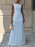 Luna | Plissiertes Maxikleid