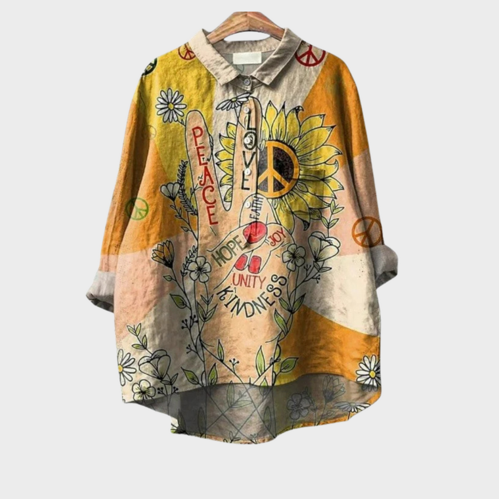 Nia | Bluse mit Künstlerprint