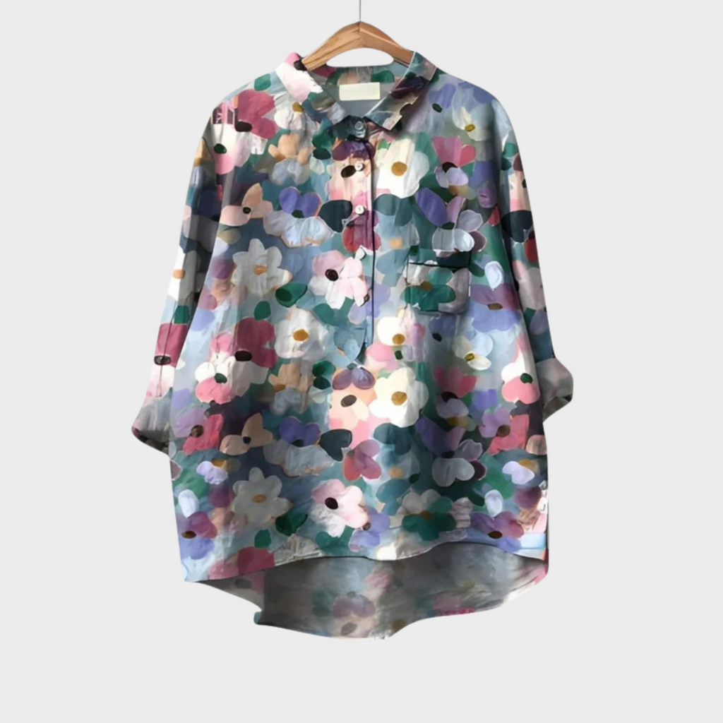 Tatum | Bluse mit Künstlerprint