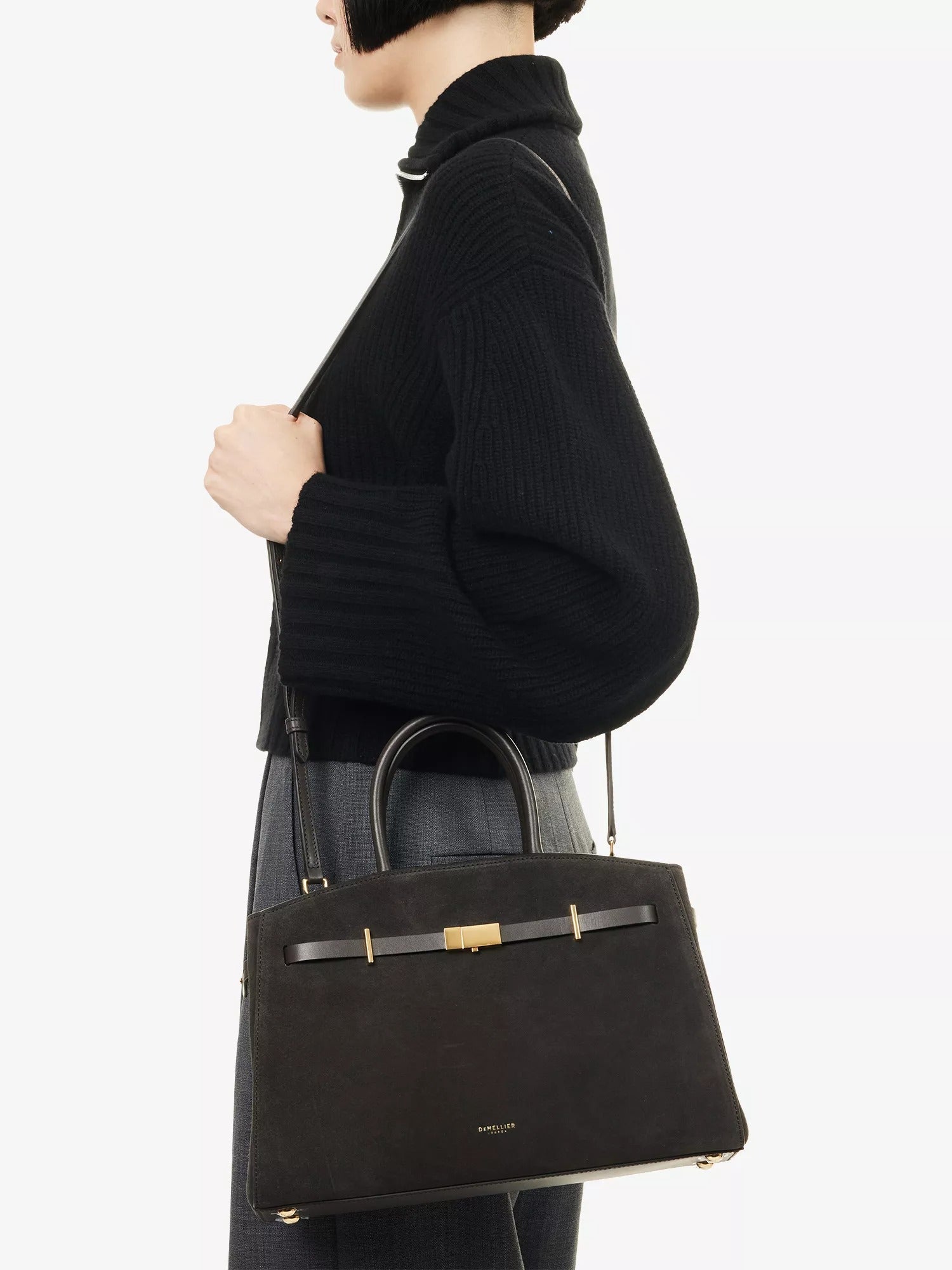 Amélisse - Stilvolle Midi-Lederhandtasche