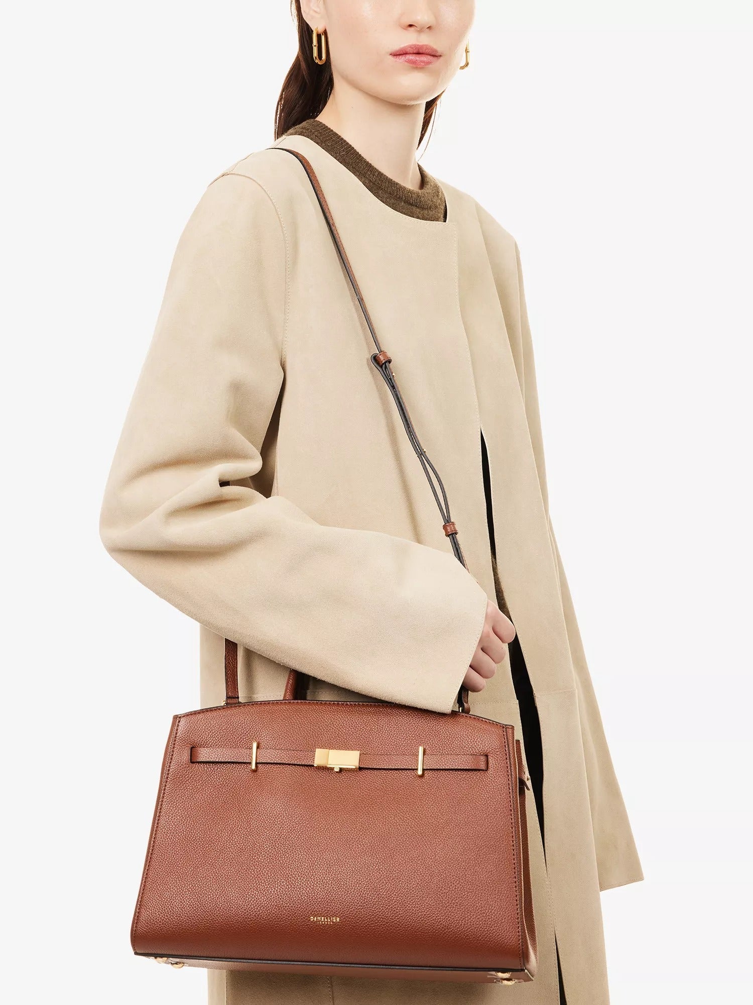Amélisse - Stilvolle Midi-Lederhandtasche