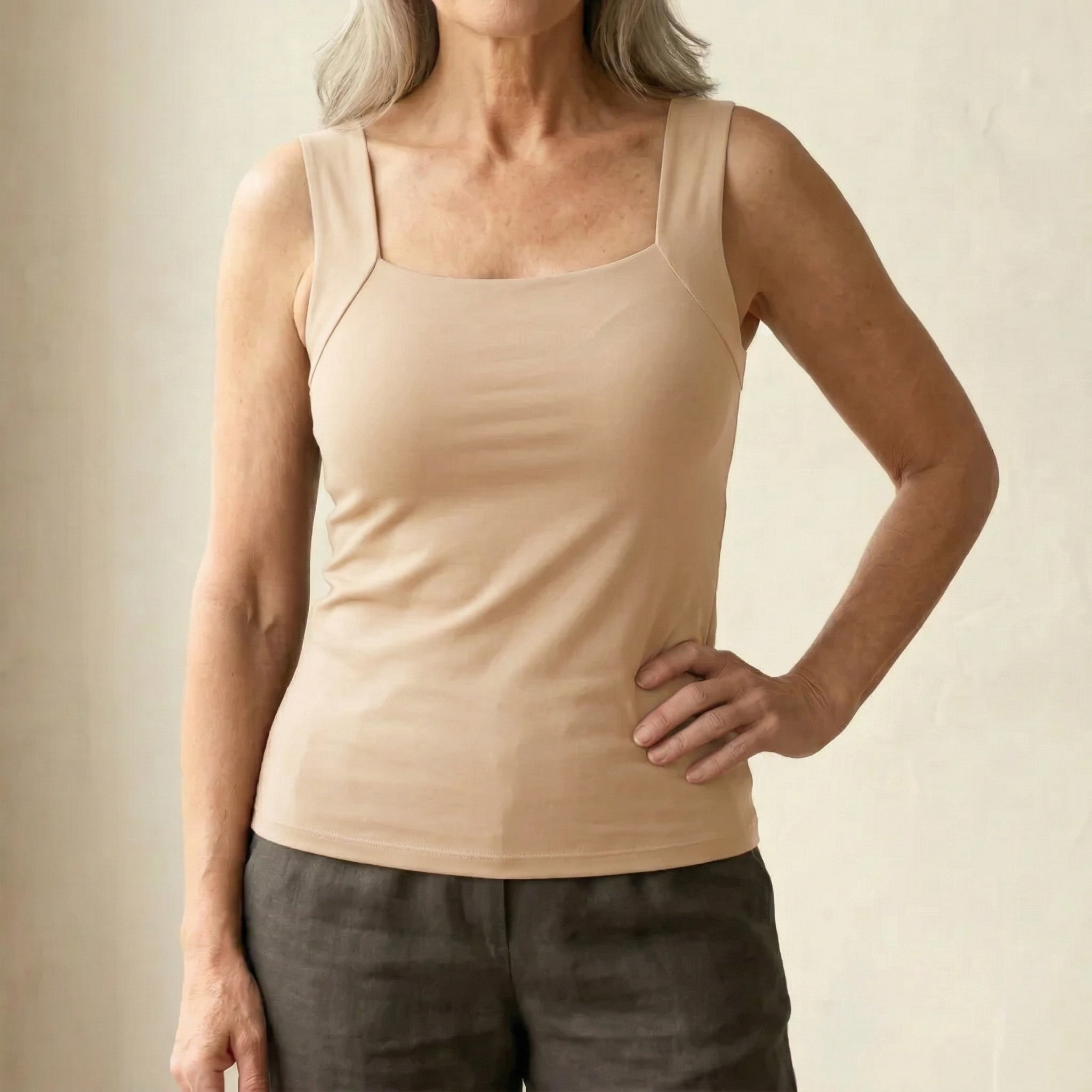 Jeannette | Débardeur à soutien-gorge intégré, confort assuré