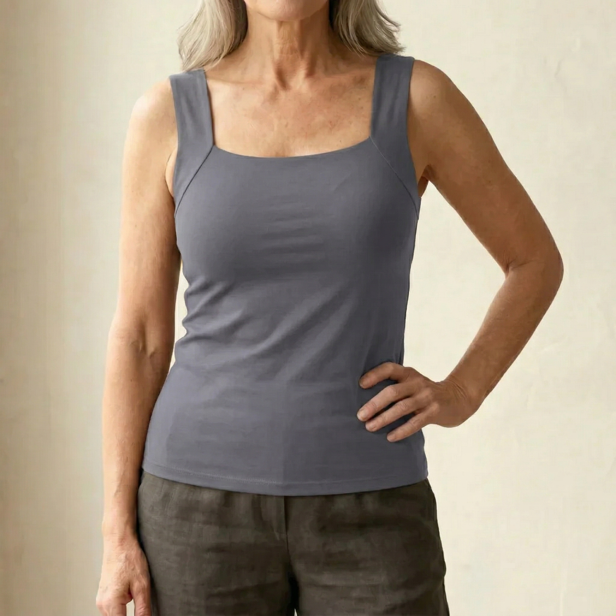 Jeannette | Débardeur à soutien-gorge intégré, confort assuré