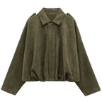 Jade | Bomberjacke mit Wildleder-Haptik
