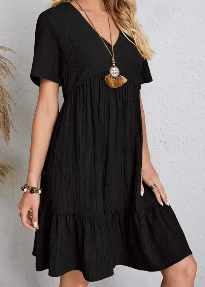 Cindy | Luftiges Sommerkleid mit Volantsaum