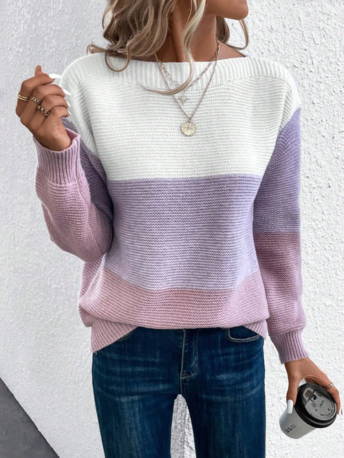 Anita - Pull Tricoté Ombre Élégant et Confortable