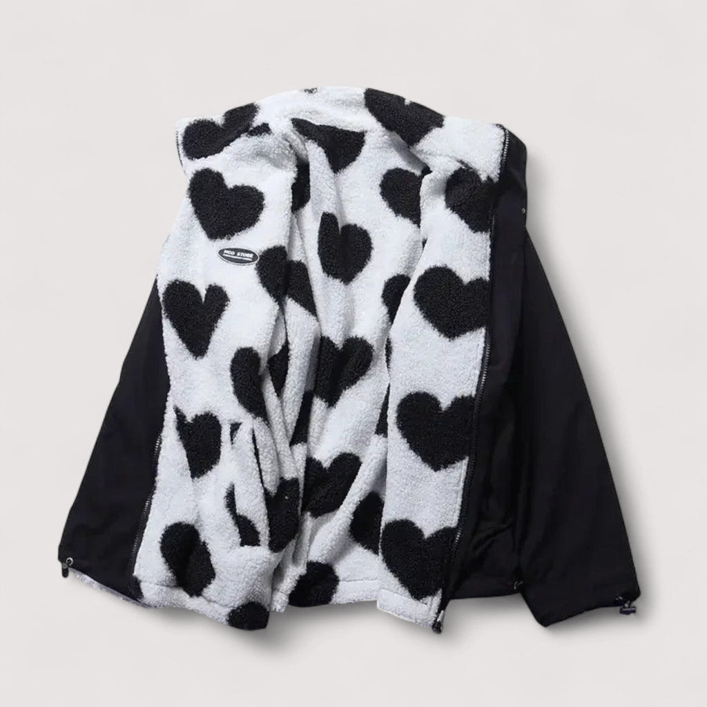 Wendbare Herzjacke