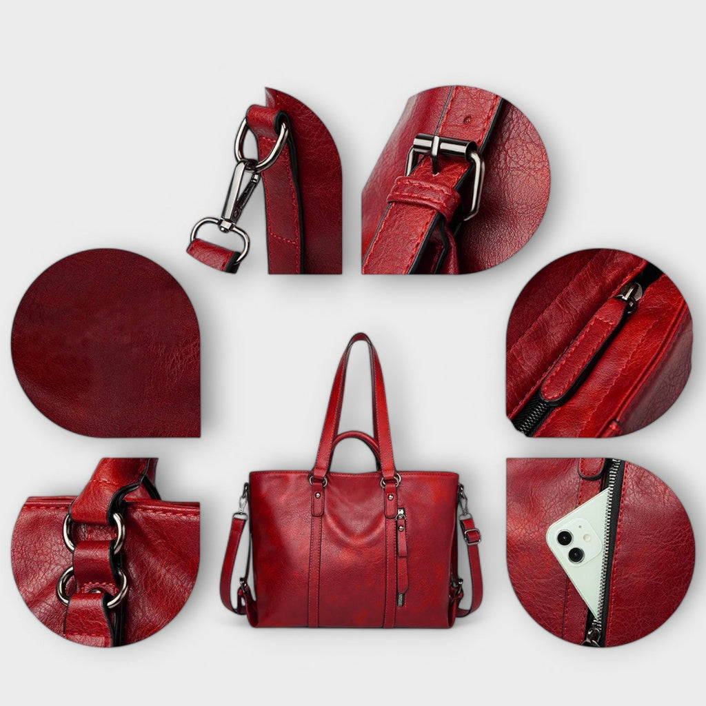 Olívia - Große Lederhandtasche
