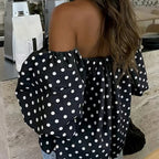 Anna | Gepunktetes Off Shoulder Top