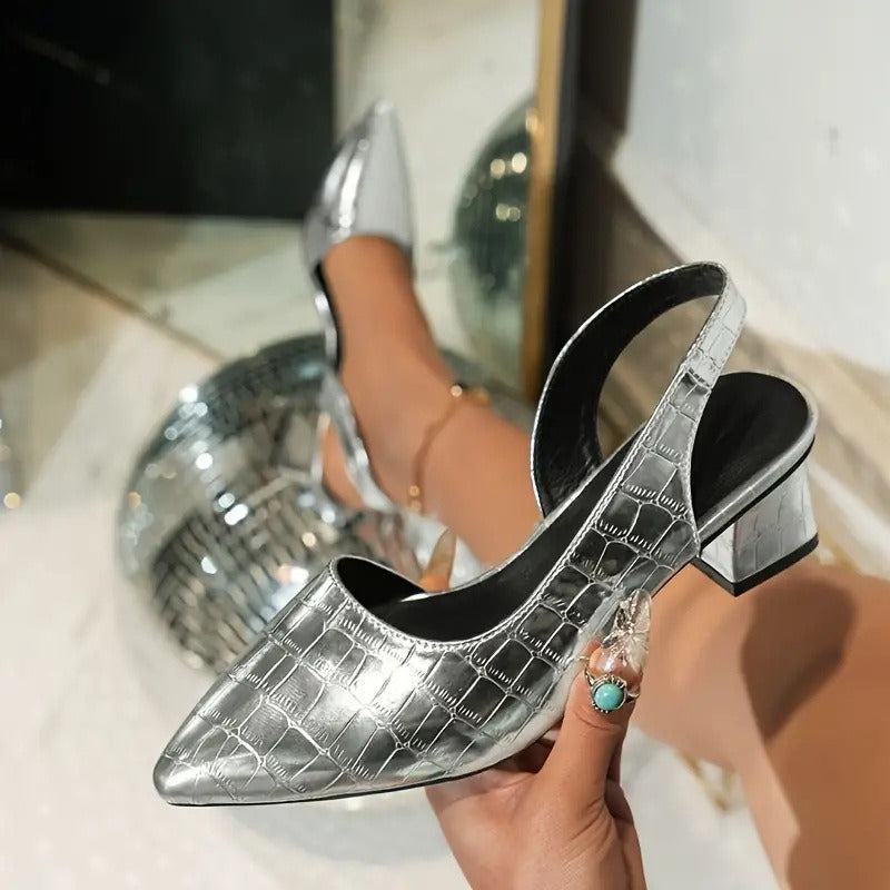 Olga - Élégantes chaussures à talons carrés pour un style chic