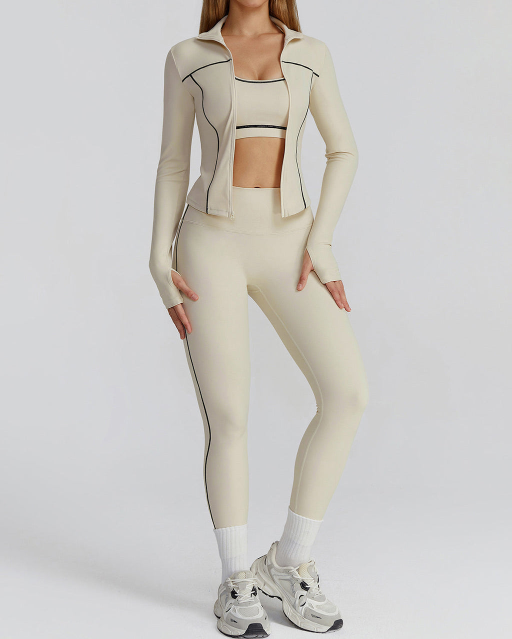 Lena | Sculpt Reißverschlussjacke