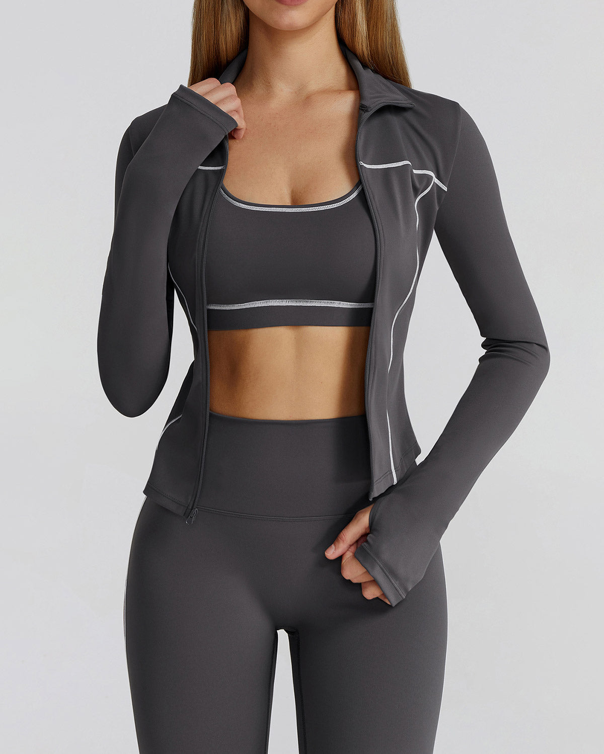 Lena | Sculpt Reißverschlussjacke