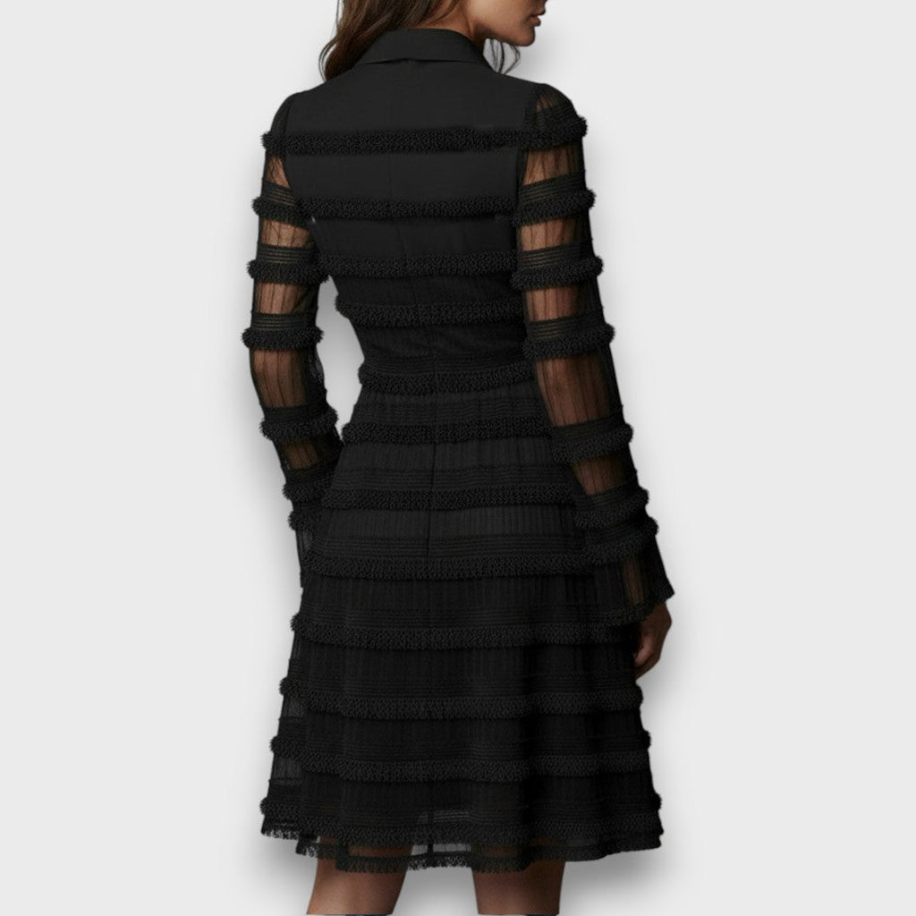 Lucy | Transparente Texturkleid