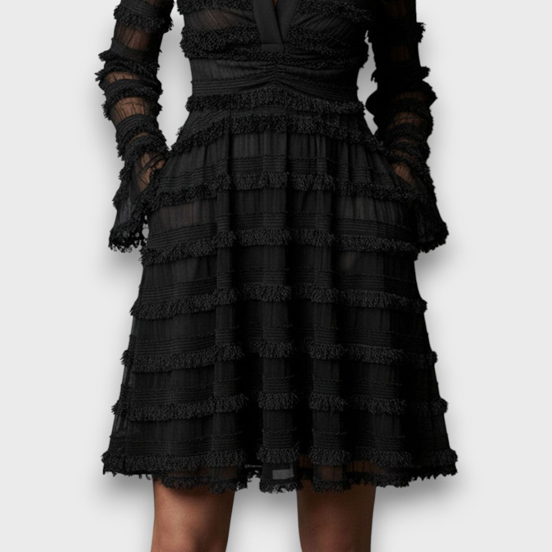 Lucy | Transparente Texturkleid
