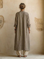 Davina | Dreiteiliges Leinenlook Set