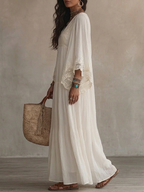 Moreau lyon | maxi-kleid mit spitze für damen