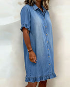 Lexie | Lässiges Kleid in Denimoptik