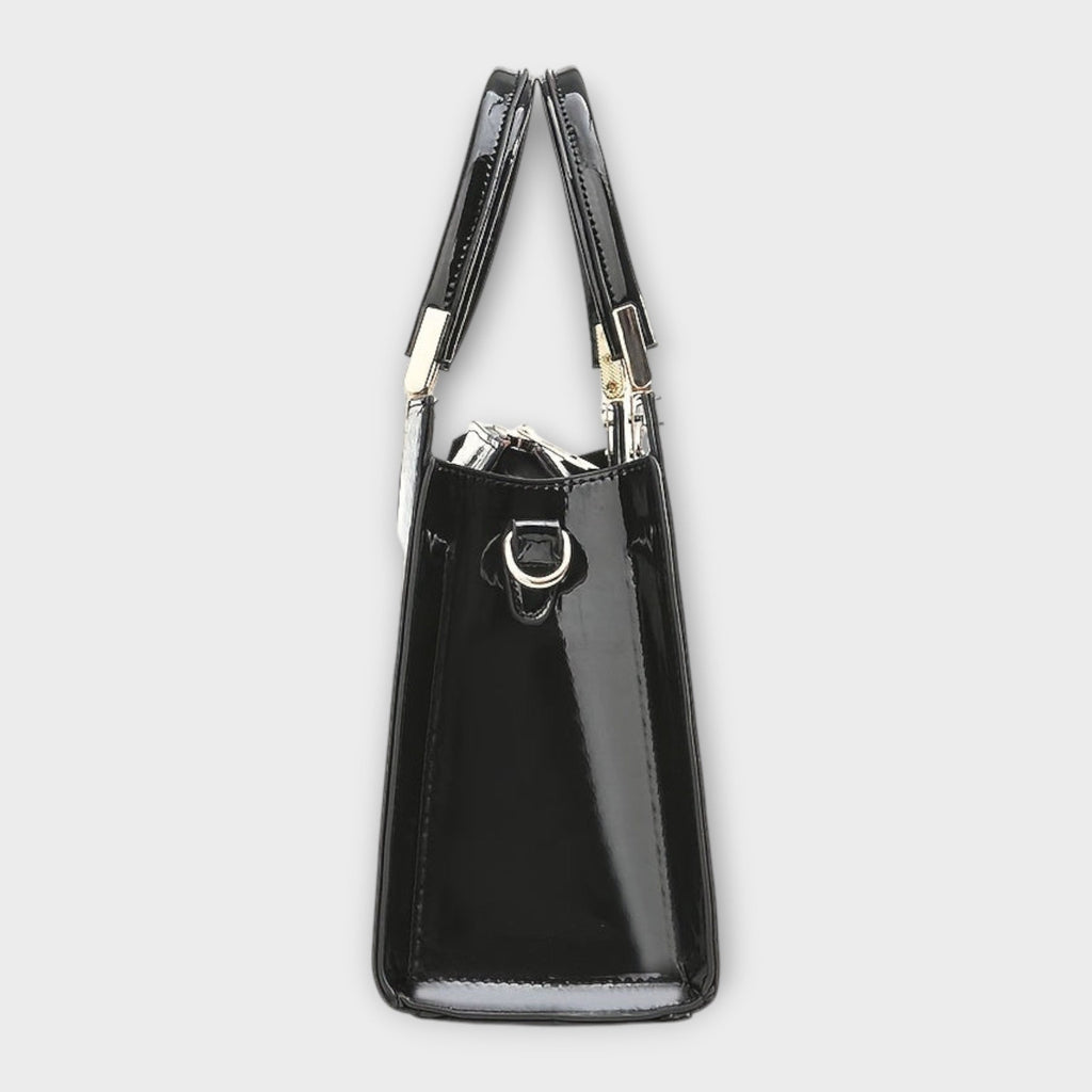 Maison Verdelle - Handtasche mit glänzendem Krokodilleder-Muster