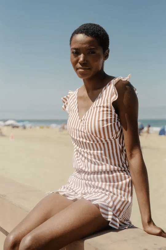 Bibiane - Maillot de bain avec volants et soutien-gorge intégré