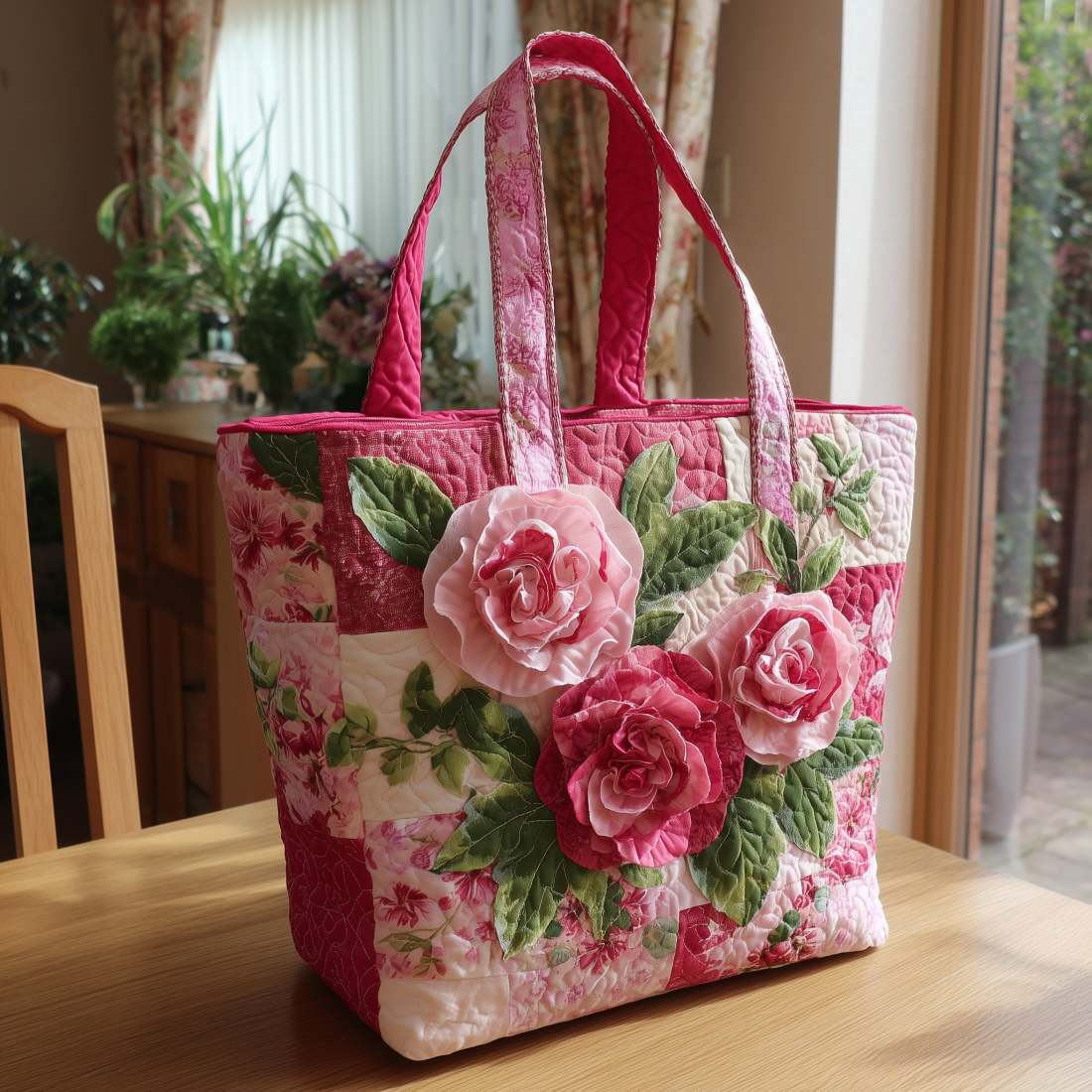 Yolène -  Sac Artistique Avec Motif Floral 3D