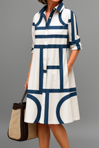 Myra | Elegantes Hemdblusenkleid
