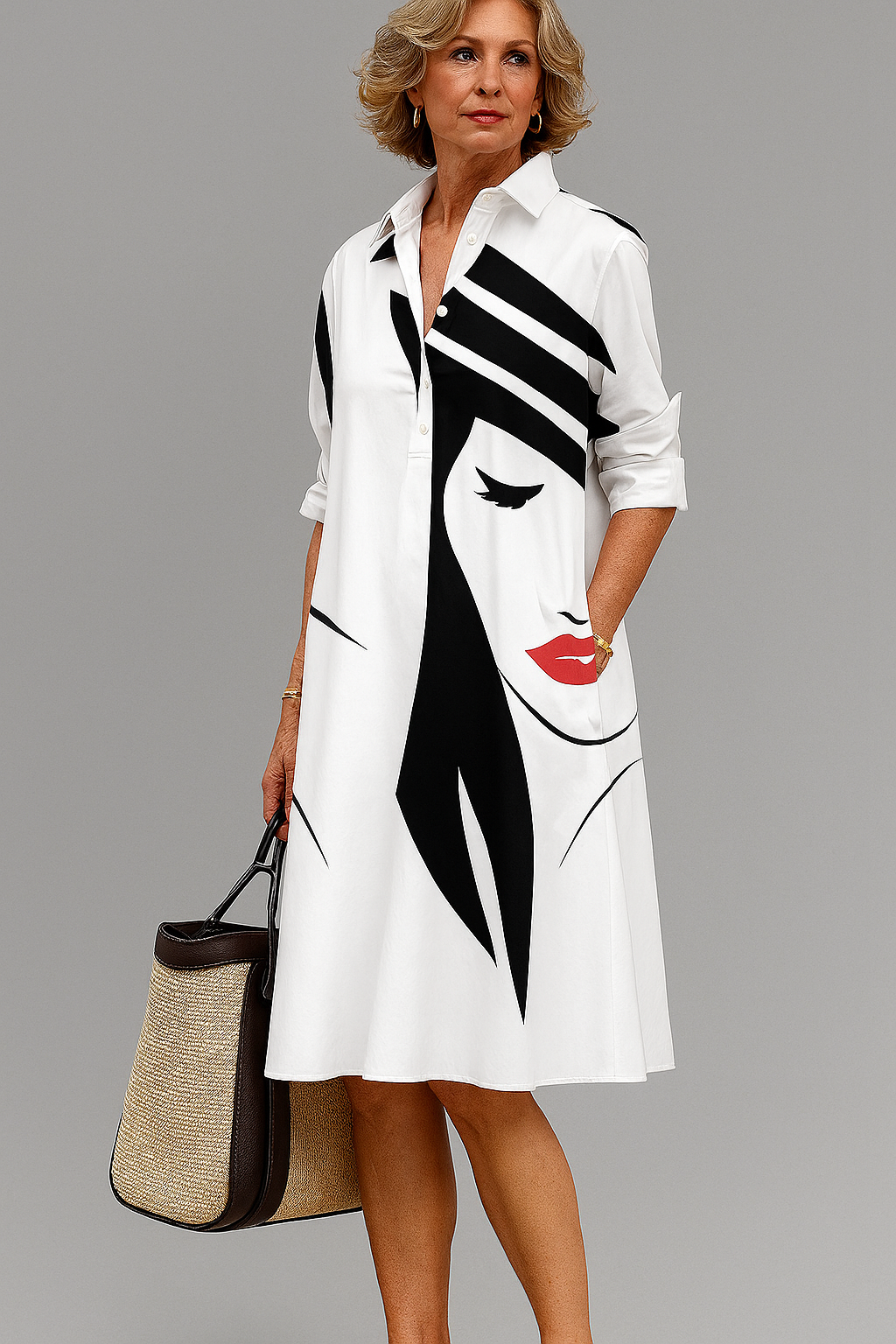 Hester | Elegantes Hemdblusenkleid
