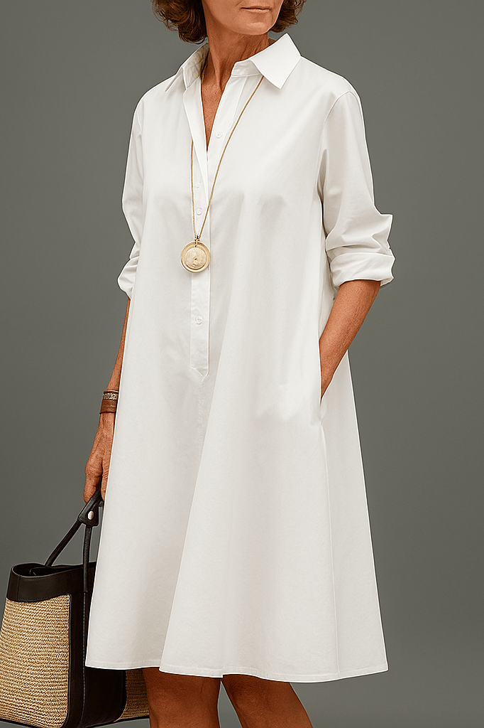 Janine | Elegantes Hemdblusenkleid