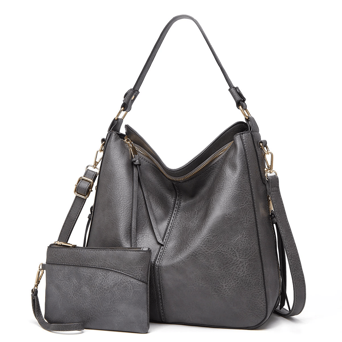 Étoile de Ville – Klassische Vintage-Lederhandtasche