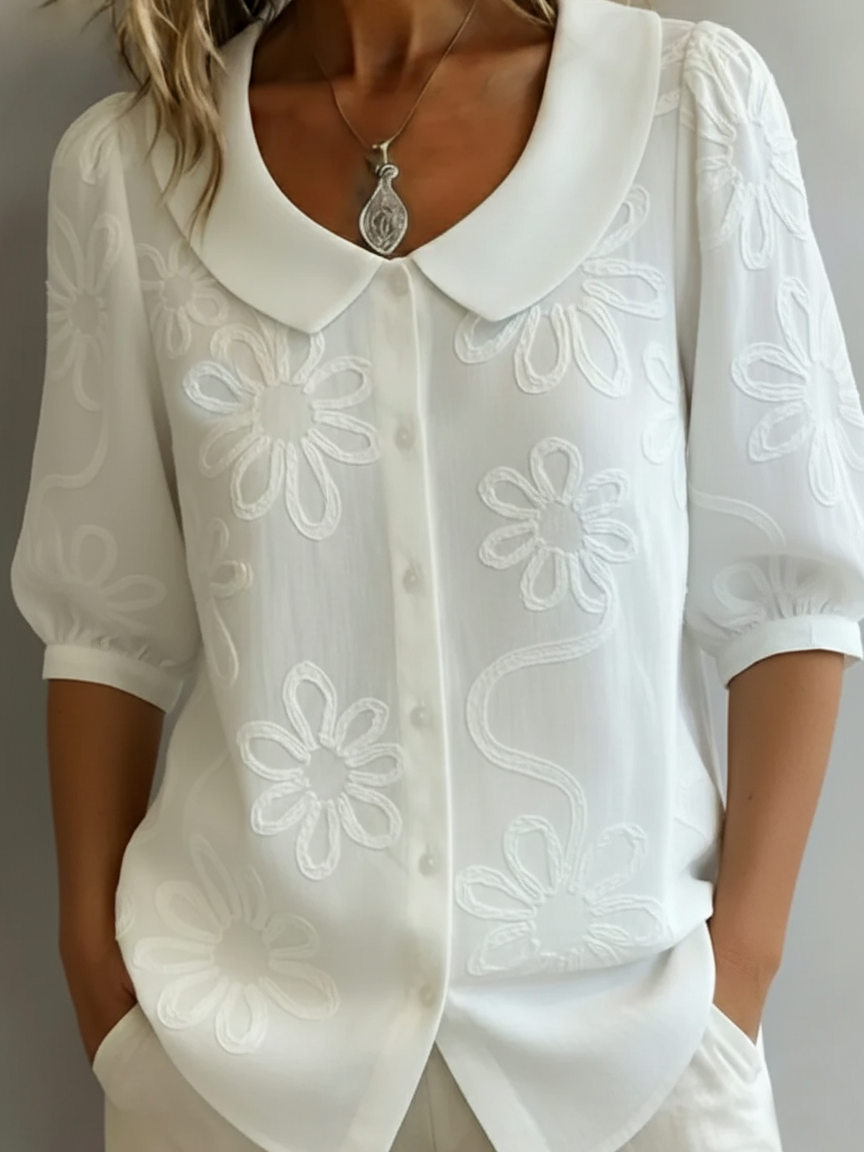 Aurélie™ — Leichte Blumenbluse mit natürlicher Eleganz