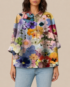 Romina | Bluse mit Künstlerprint