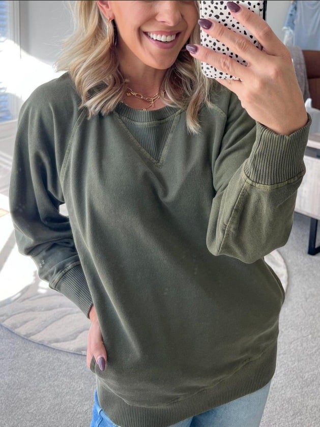 Yvonne - Pull Chic avec Poches Côtelées pour Femmes