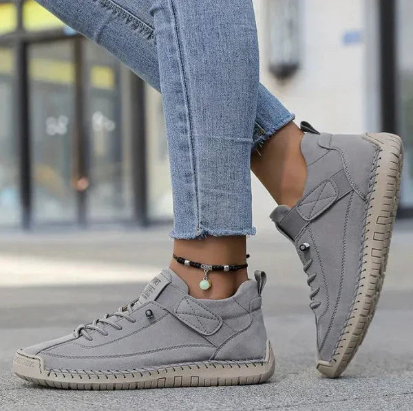 Gisela - Chaussures orthopédiques confortables à effet cuir