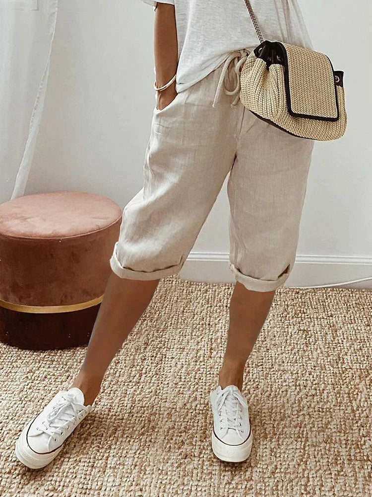 Lynne | Lässige Bermudahose aus Baumwolle