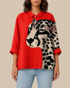 Soraya | Bluse mit Künstlerprint