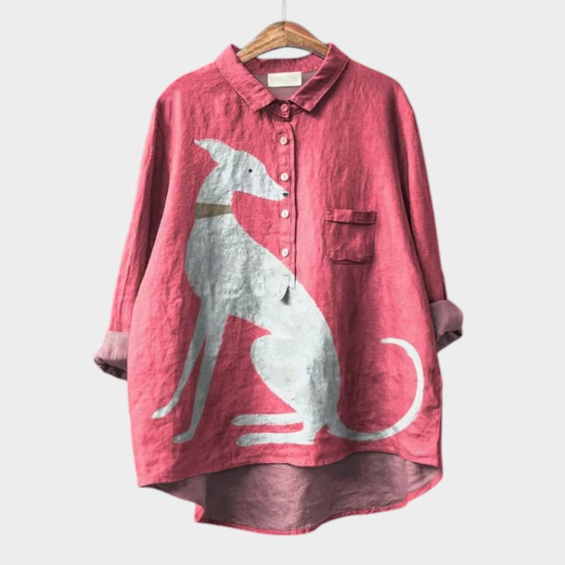Lara | Bluse mit Künstlerprint