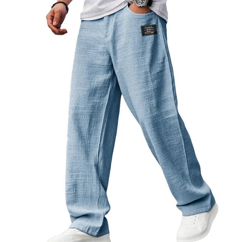 Leichte Hose mit geradem Bein
