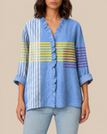 Jolie | Bluse mit Künstlerprint