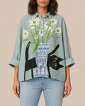 Esma | Bluse mit Künstlerprint