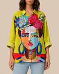 Aspen | Bluse mit Künstlerprint