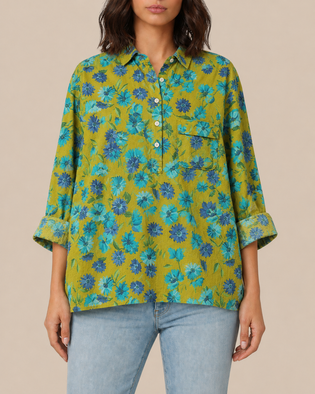 Mara | Bluse mit Künstlerprint