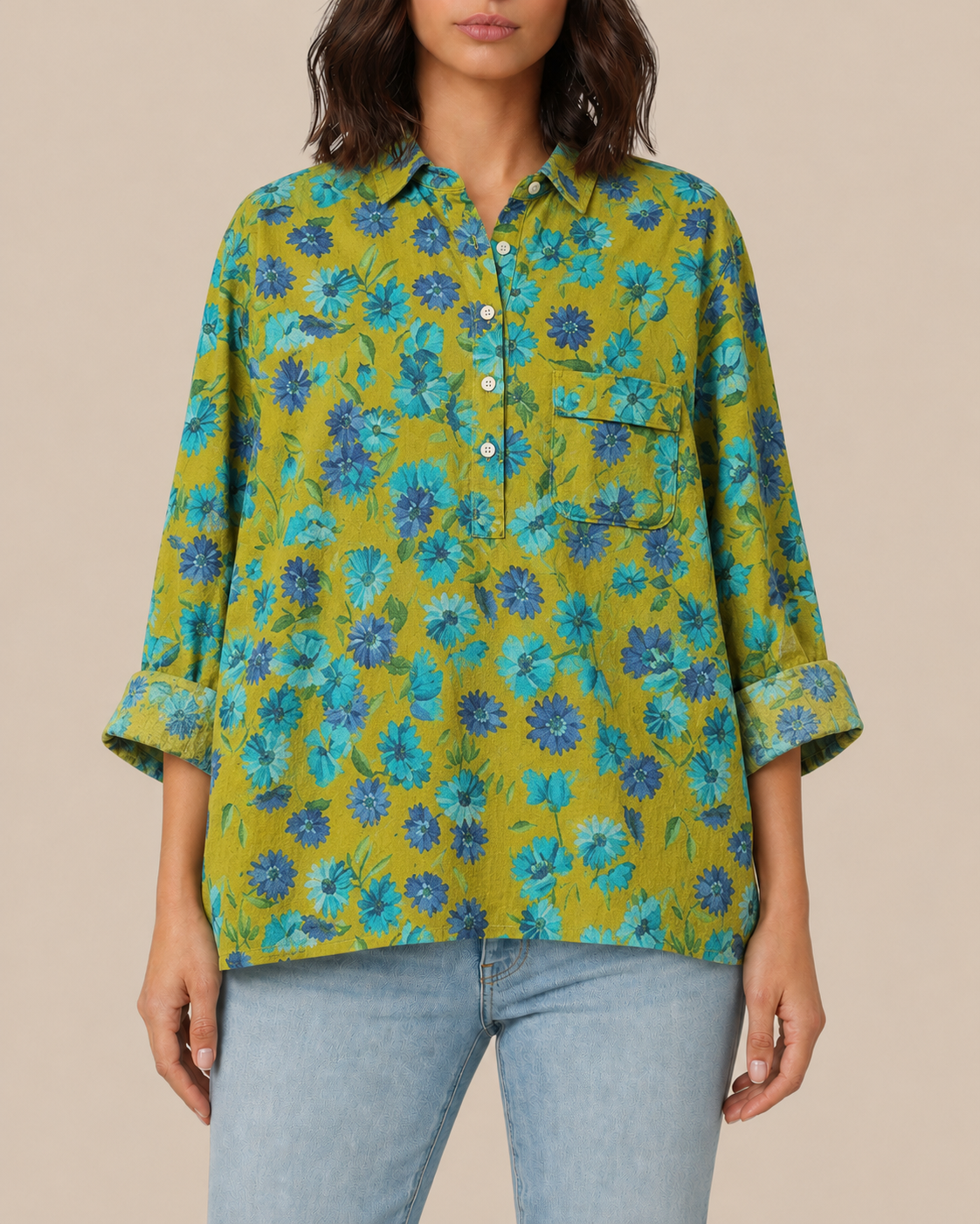 Mara | Bluse mit Künstlerprint