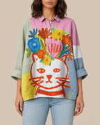 Haven | Bluse mit Künstlerprint