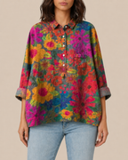 Brooklyn | Bluse mit Künstlerprint